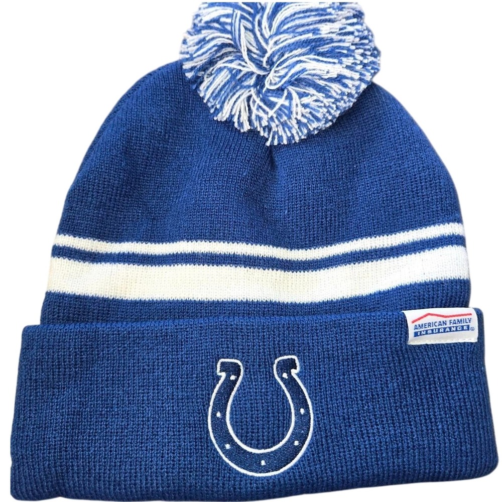 Colts‎ Beanie Blue and White Adult size NEW in bag